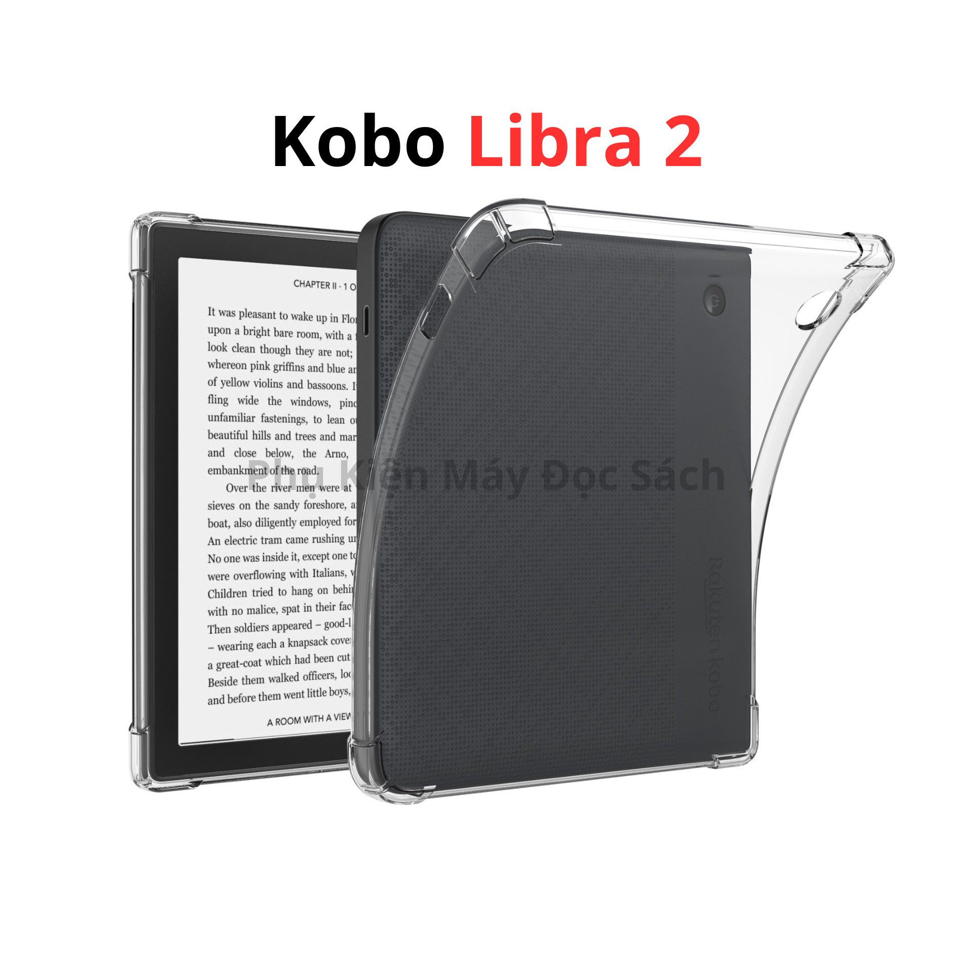 Hình ảnh Ốp Lưng Silicone Kobo Libra 2, Case Máy Đọc Sách Kobo Libra 2