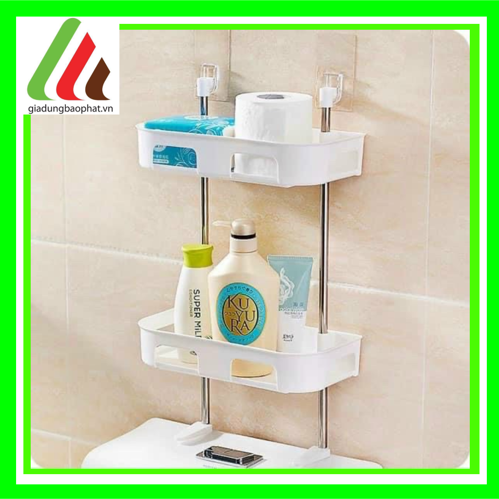 KỆ 3 TẦNG KÊ TOILET DÁN TƯỜNG SIÊU CHẮC CHẮN