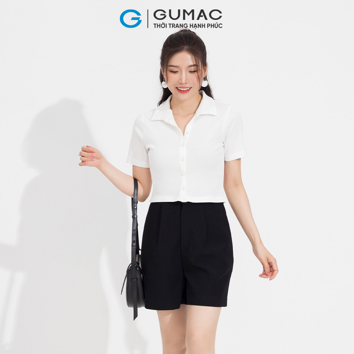 Áo thun cài nút GUMAC ATD04055