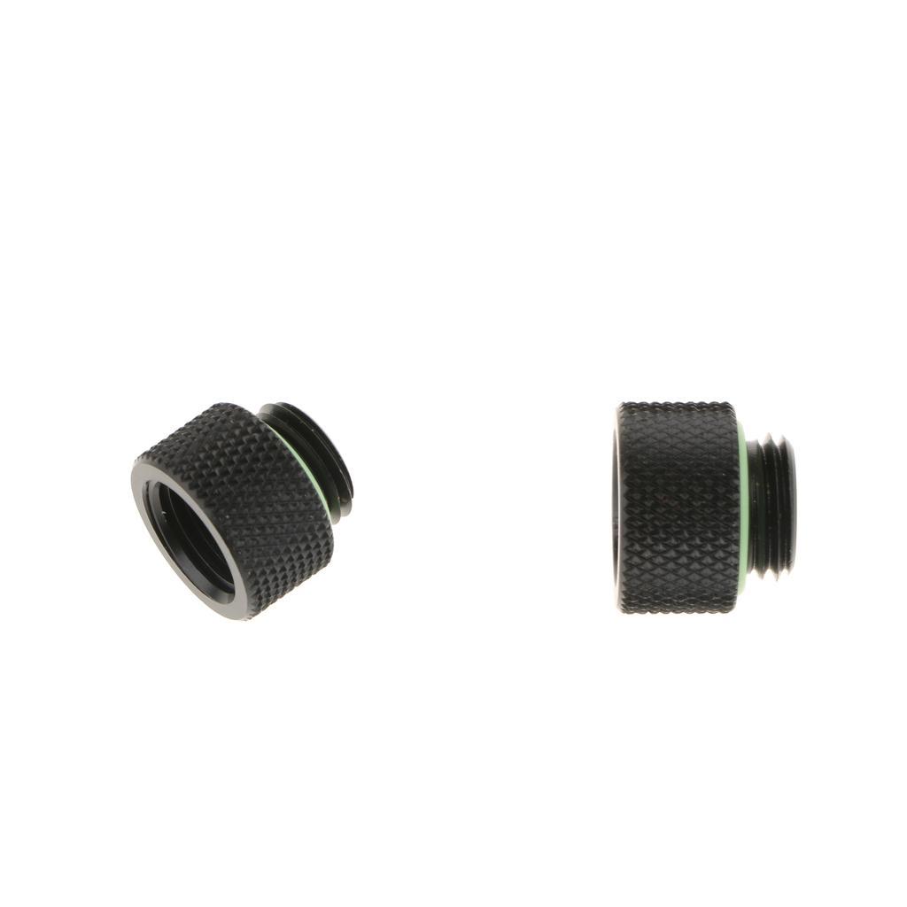 2Pcs G1/4" Male to Female Straight Docking Tube Extend Water Cooling 10mm