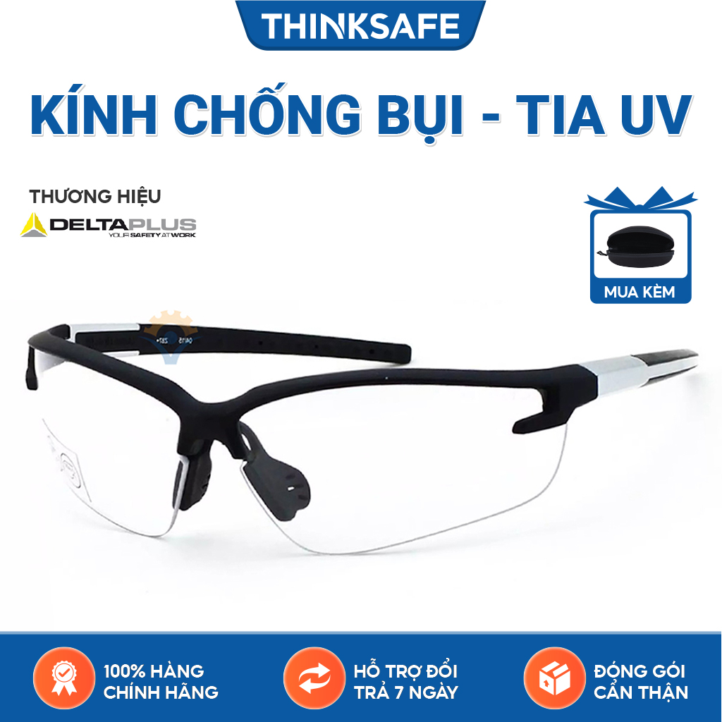 Kính bảo hộ Deltaplus Fuji2 chống bụi, chống vỡ vụn, mắt kính chống đọng hơi nước, kính chống tia UV , kiểu dáng hiện đại - Fuji2 Series