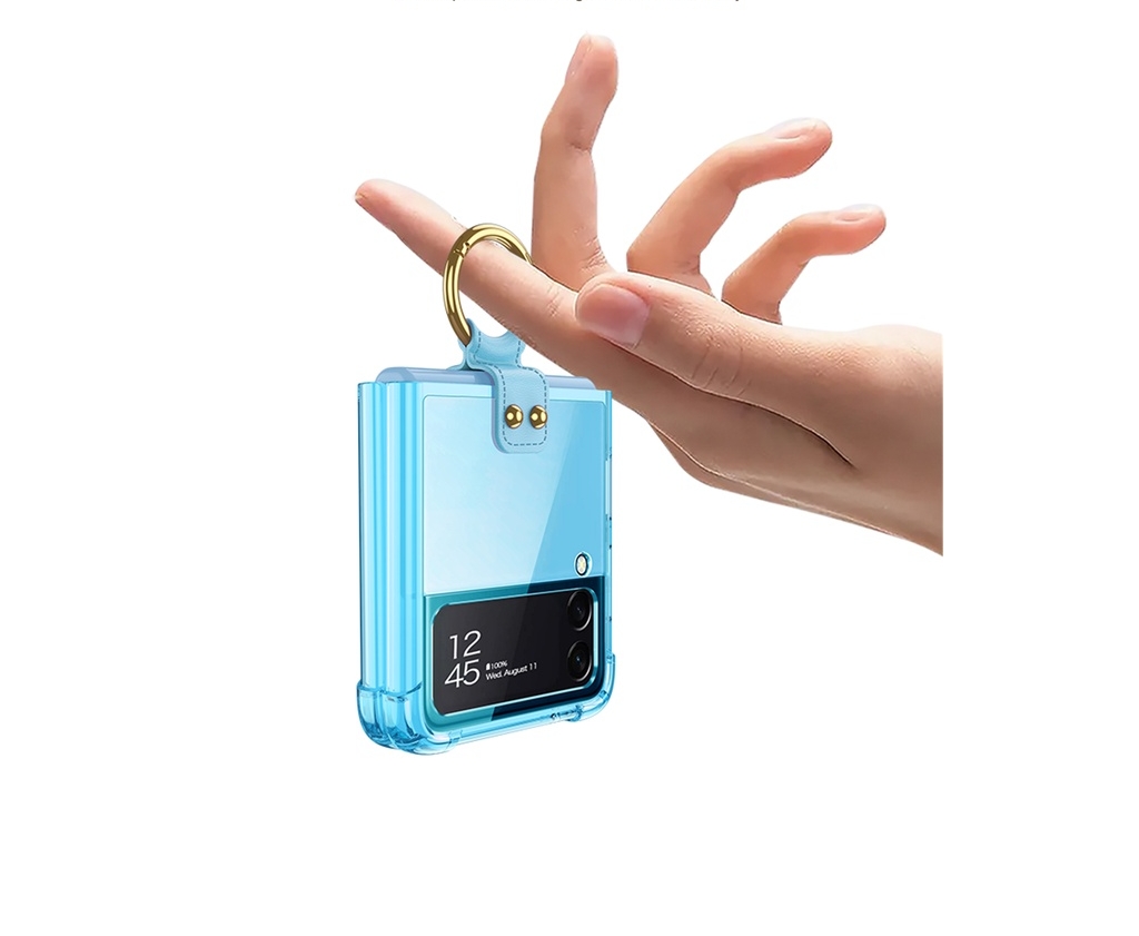Ốp lưng cho samsung Zflip4 - Z flip4 - Z Flip 4 5G nhiều màu có Ring đeo giữa