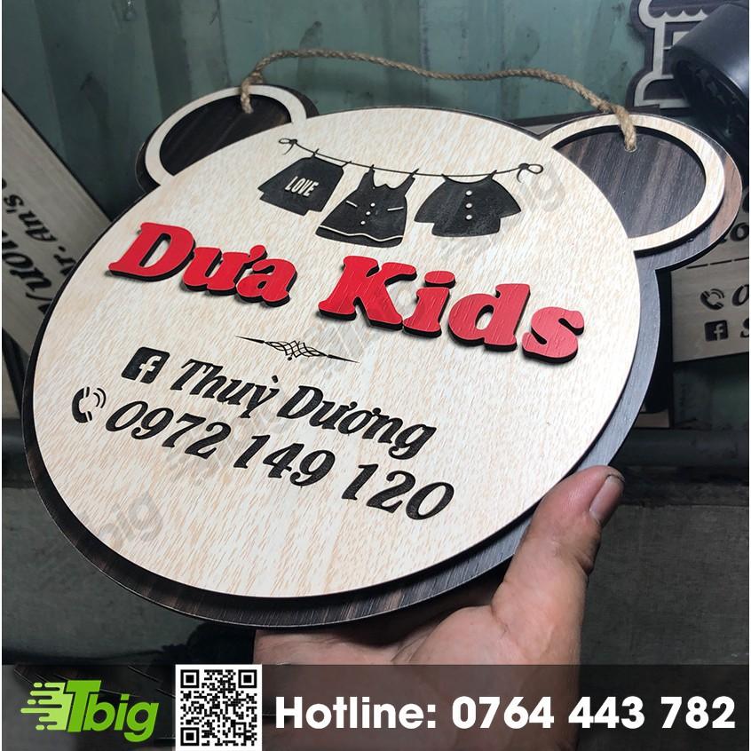 Bảng gỗ tên shop mini  chúng tôi thiết kế theo yêu cầu