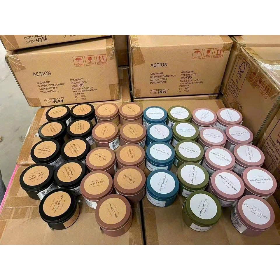 Set 5 hũ Nến Thơm Phòng hộp Sáp Mùi Hương Thư Giãn| Không khói
