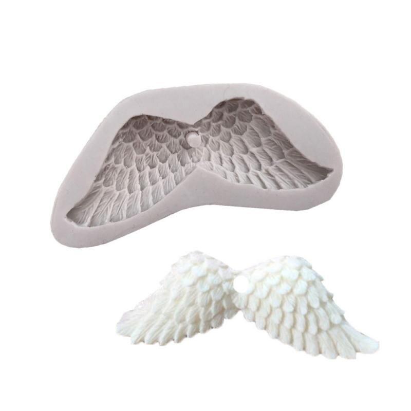 Angel Wings Silicone Mold Baking Accessories 3D DIY Sugar Craft Chocolate Cutter Mould Fondant Bakeware Cake Decorating Tool