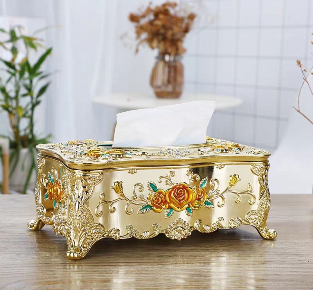 Hộp khăn giấy Hợp kim chữ nhật 76101C