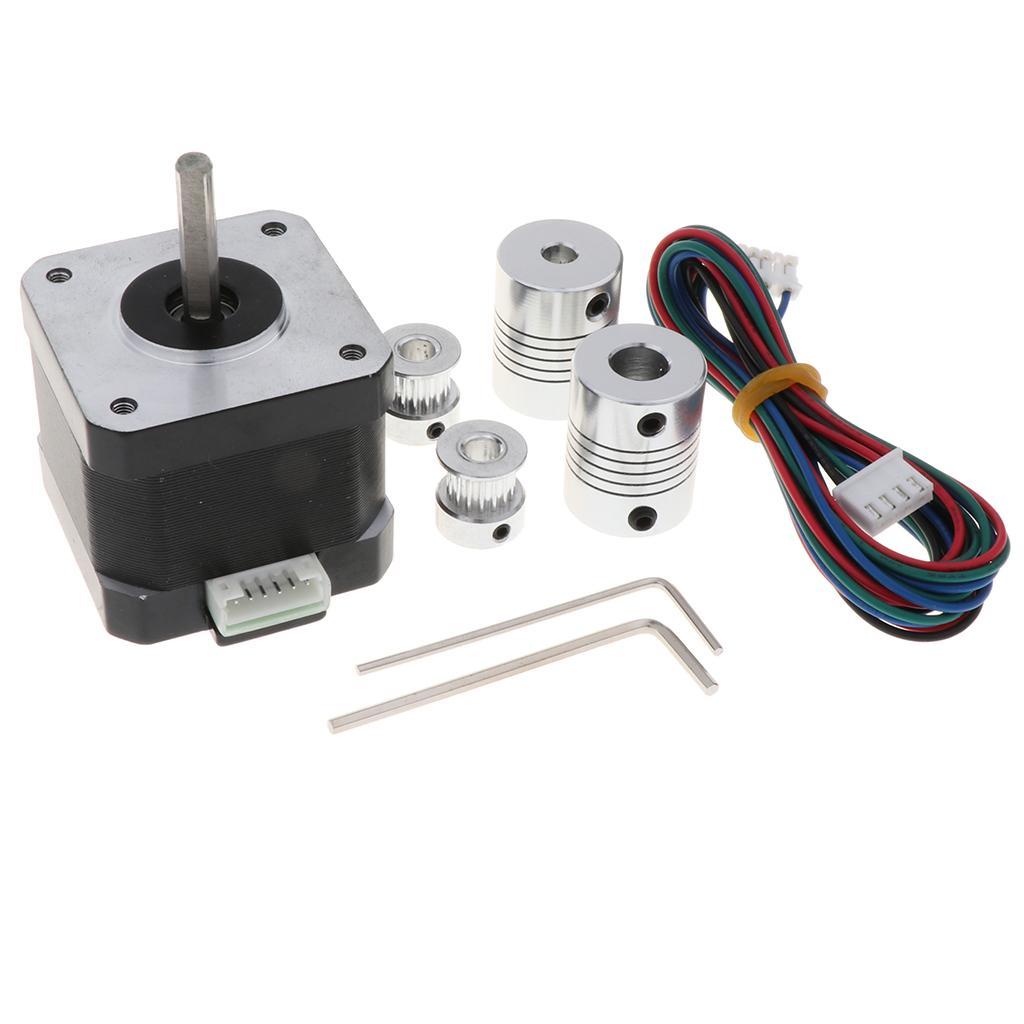 42 Stepper Motor for 3D Printer DIY CNC Robot, 1.8 Degree 3.96V Lower Noise