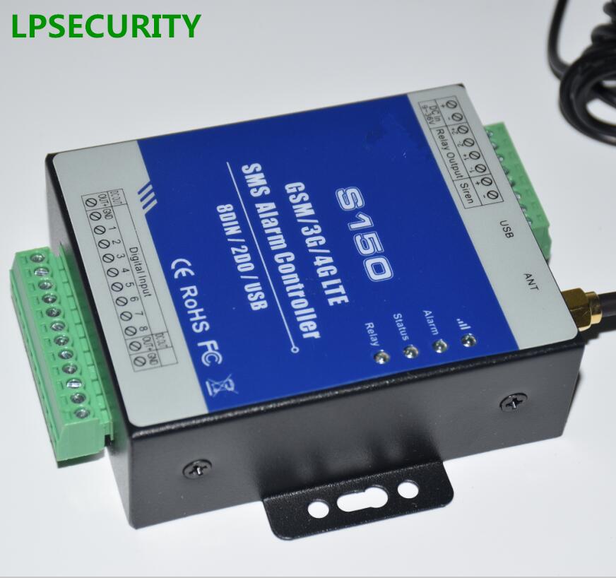 LPSECURITY GSM 3G 4G RTU SMS Alarm Controller Industrial IOT RTU Monitoring System in-built watchdog S150
