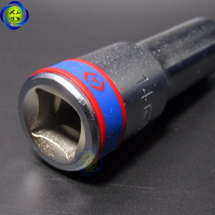 Tuýp 14mm 1/2 Kingtony 423514M loại dài 6 cạnh màu trắng