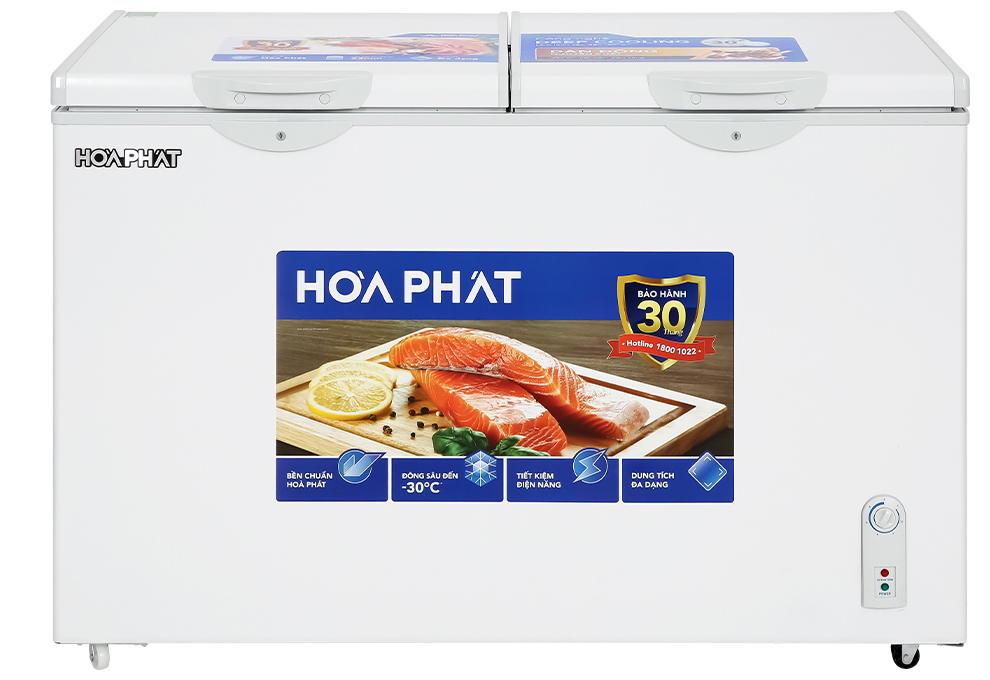 Tủ đông Hòa Phát 352 Lít HPF AD6352 2 cánh 1 ngăn đông -Hàng chính hãng