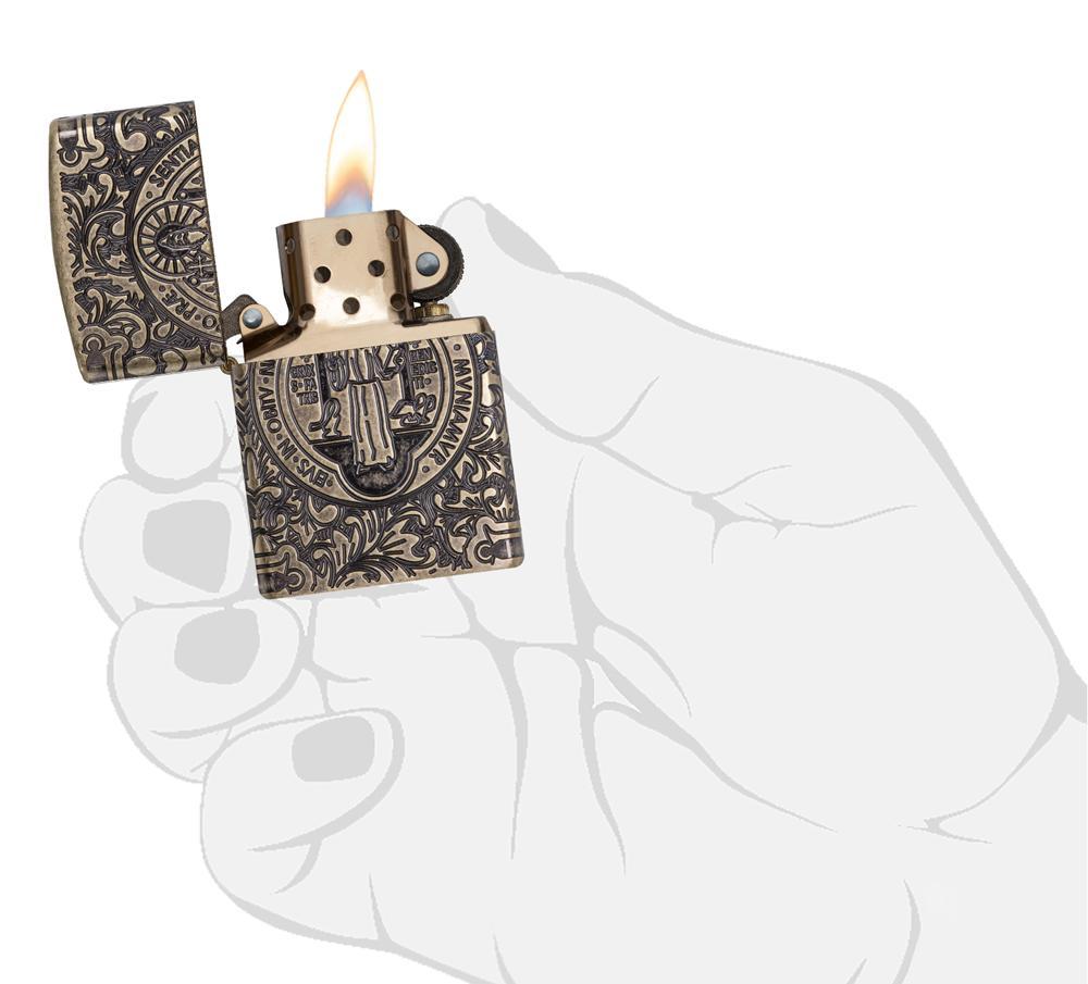 Bật Lửa Zippo St. Benedict Design 29719