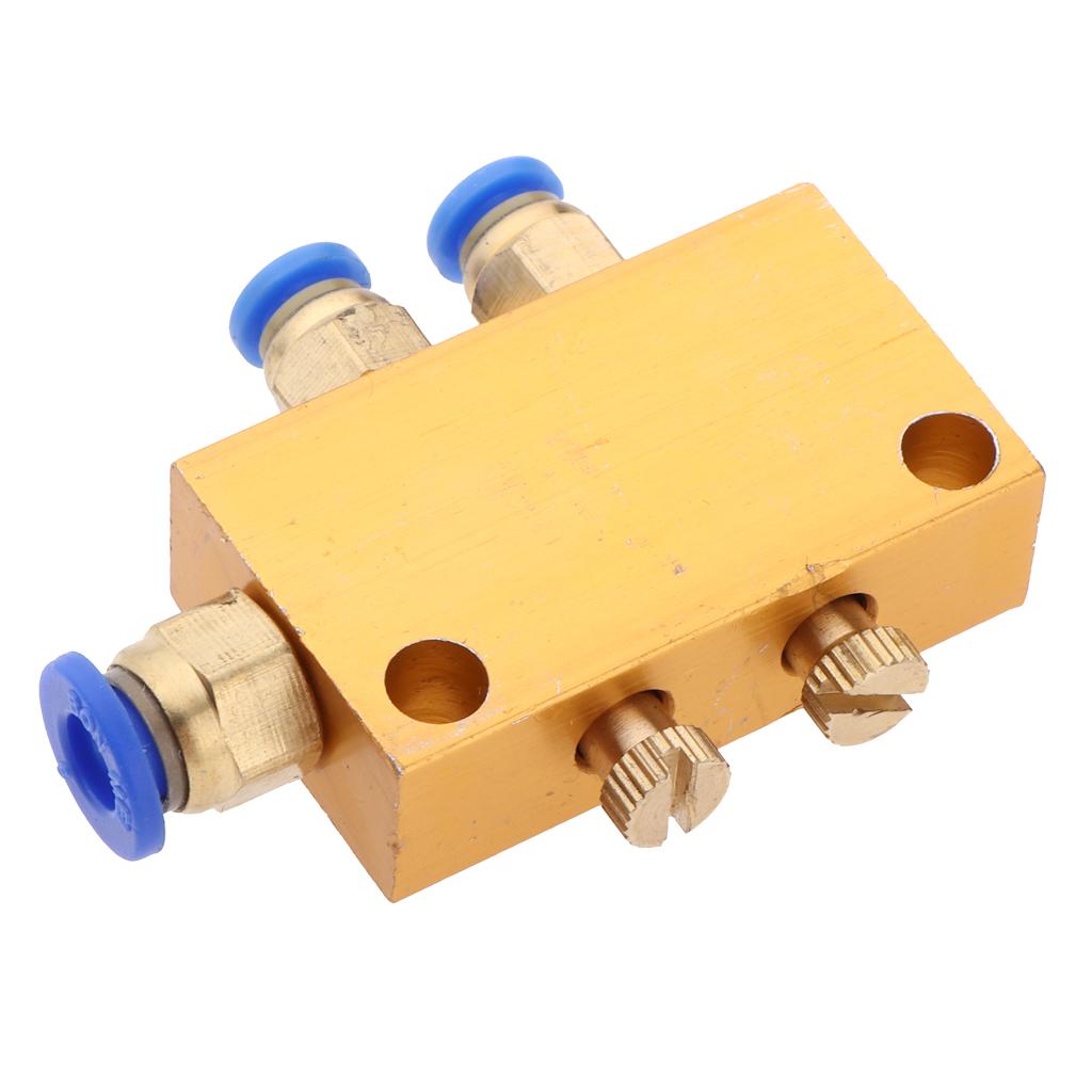 Adjustable Lube Oil Distributor Value Manifold Block 6mm In/4mm Out