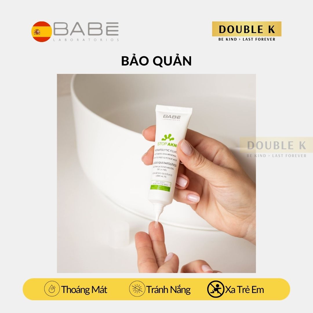 Tẩy Tế Bào Chết Chuyên Sâu BABE Stop AKN Keratolytic Fluid | Double K