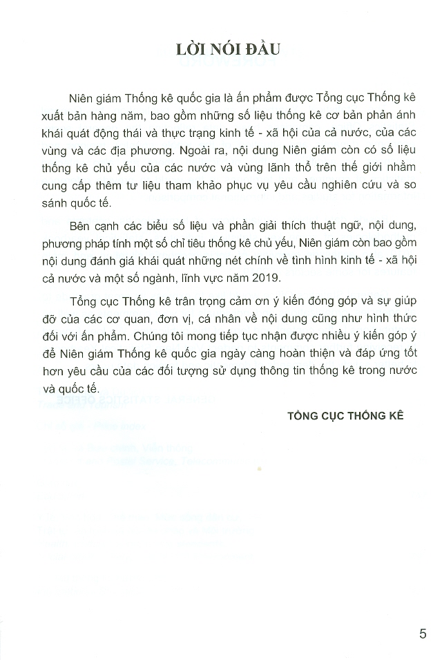 Niên Giám Thống Kê 2019