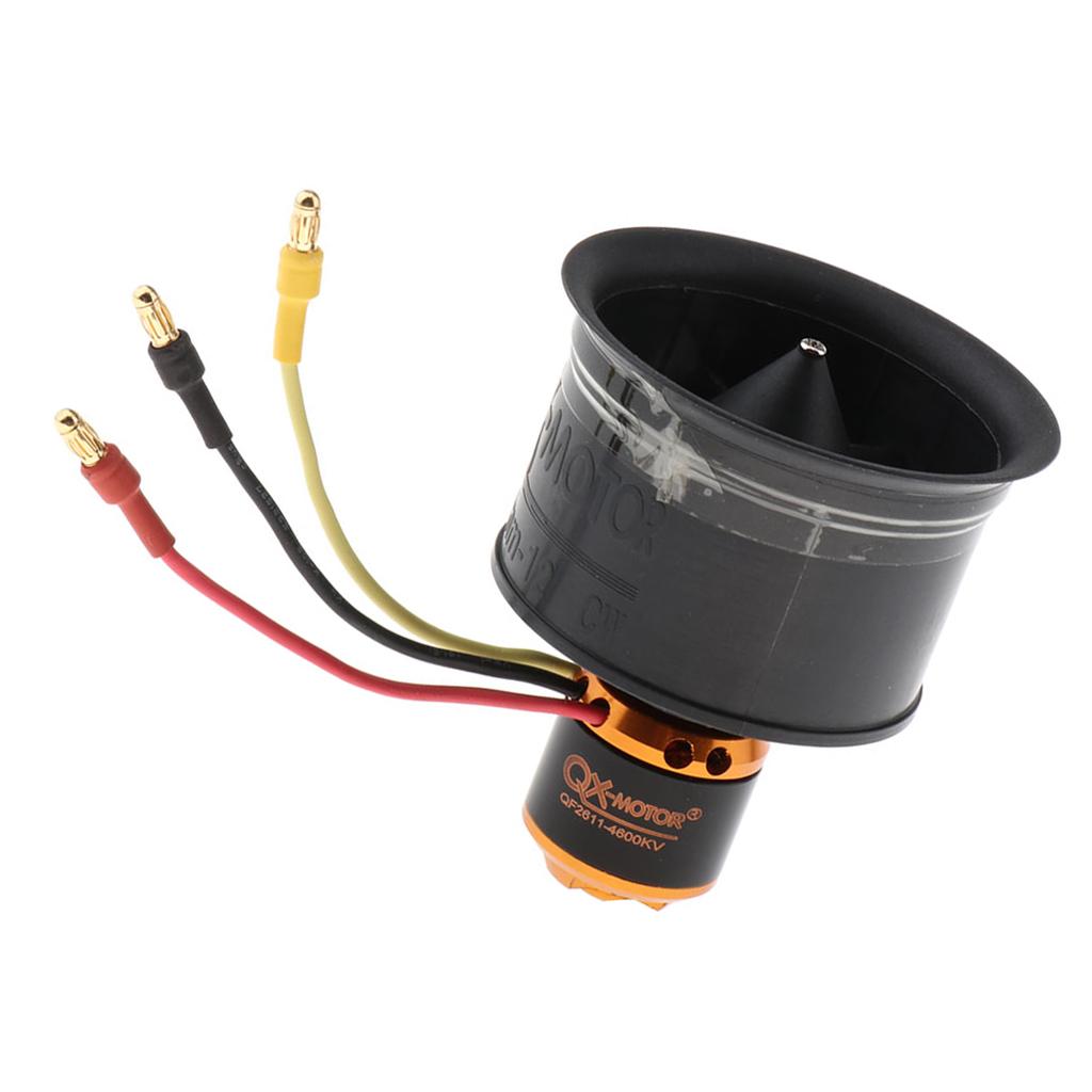 Quạt Gió 50mm QF2611 4600KV Động Cơ Không Chổi Than 12 Cánh