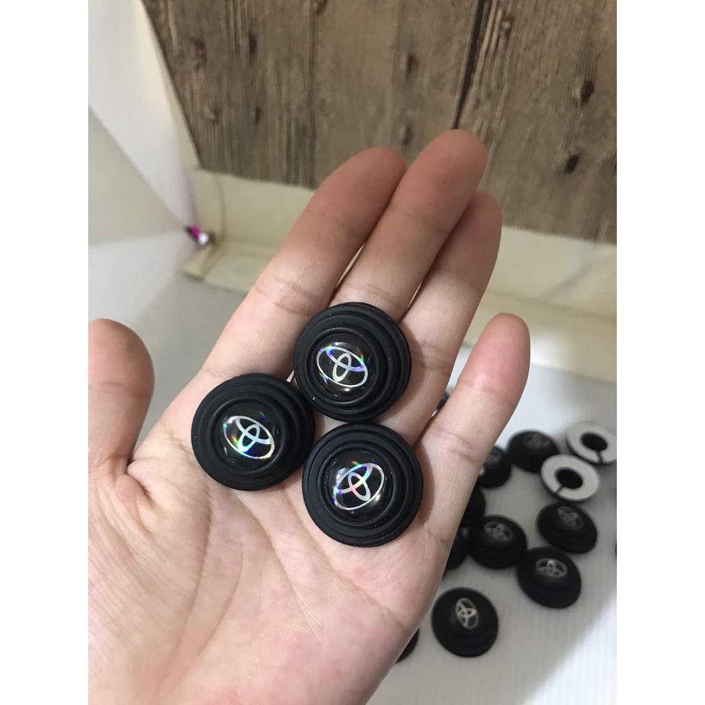 Combo 4 Núm Cao su giảm chấn , chống va đập cửa xe Ô tô theo Logo Xe