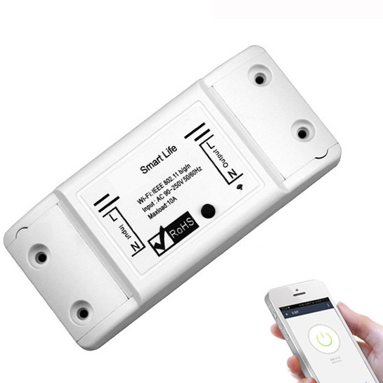 Công tắc ĐKTX qua wifi kết nối smartphone cao cấp 10A