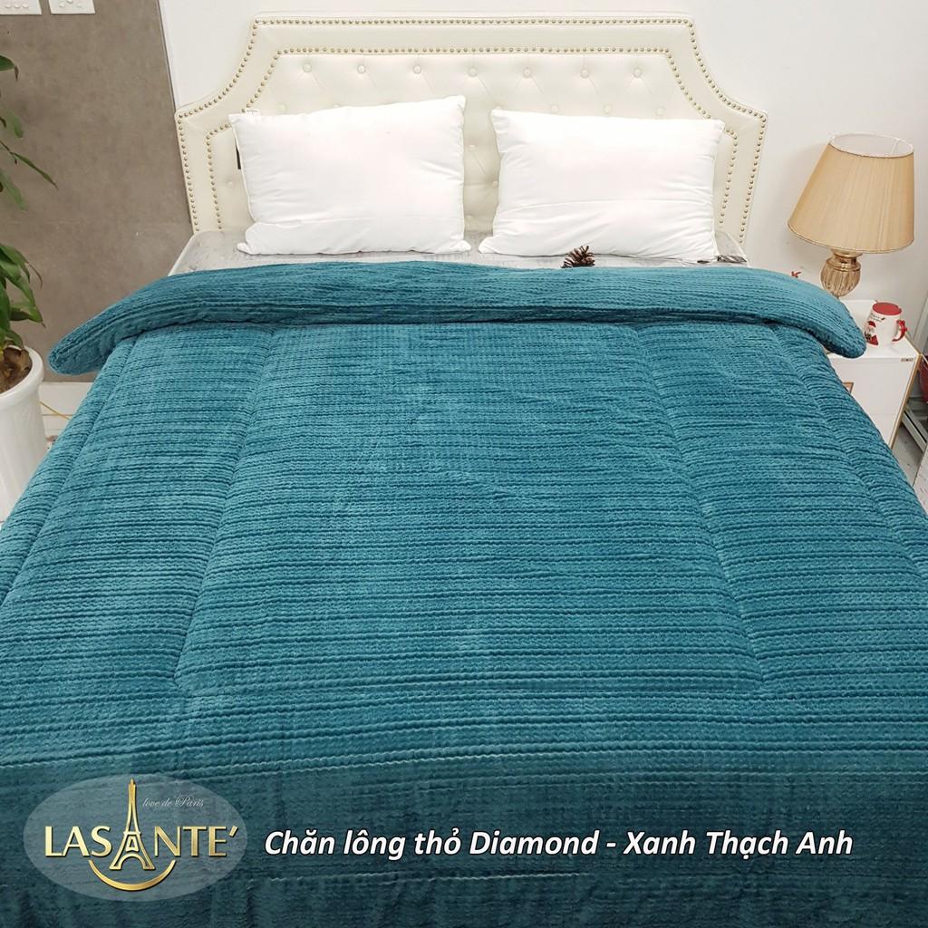 Chăn lông thỏ Lasante dòng chăn Diamond cáo cấp sang trọng - Đắp cực nhẹ, cực ấm