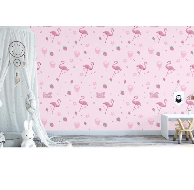 Combo 10 mét giấy dán tường, decal dán tường trang trí nhà cửa HẠC HỒNG MỚI khổ 45cm