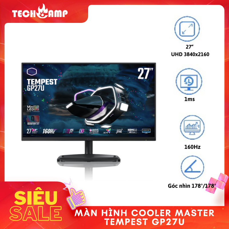 Màn Hình Cooler Master TEMPEST GP27U - Hàng chính hãng