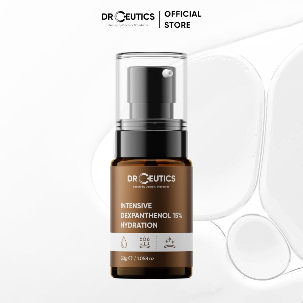 DrCeutics Tinh Chất Vitamin B5 Intensive Dexpanthenol 15% X2 Hydration Cấp Ẩm &amp; Phục Hồi Cho Da Treatment, Da Khô (30g)