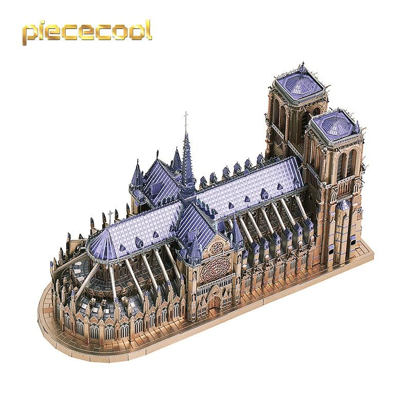 Mô hình lắp ghép kim loại 3d Nhà thờ Đức Bà Paris-cỡ lớn