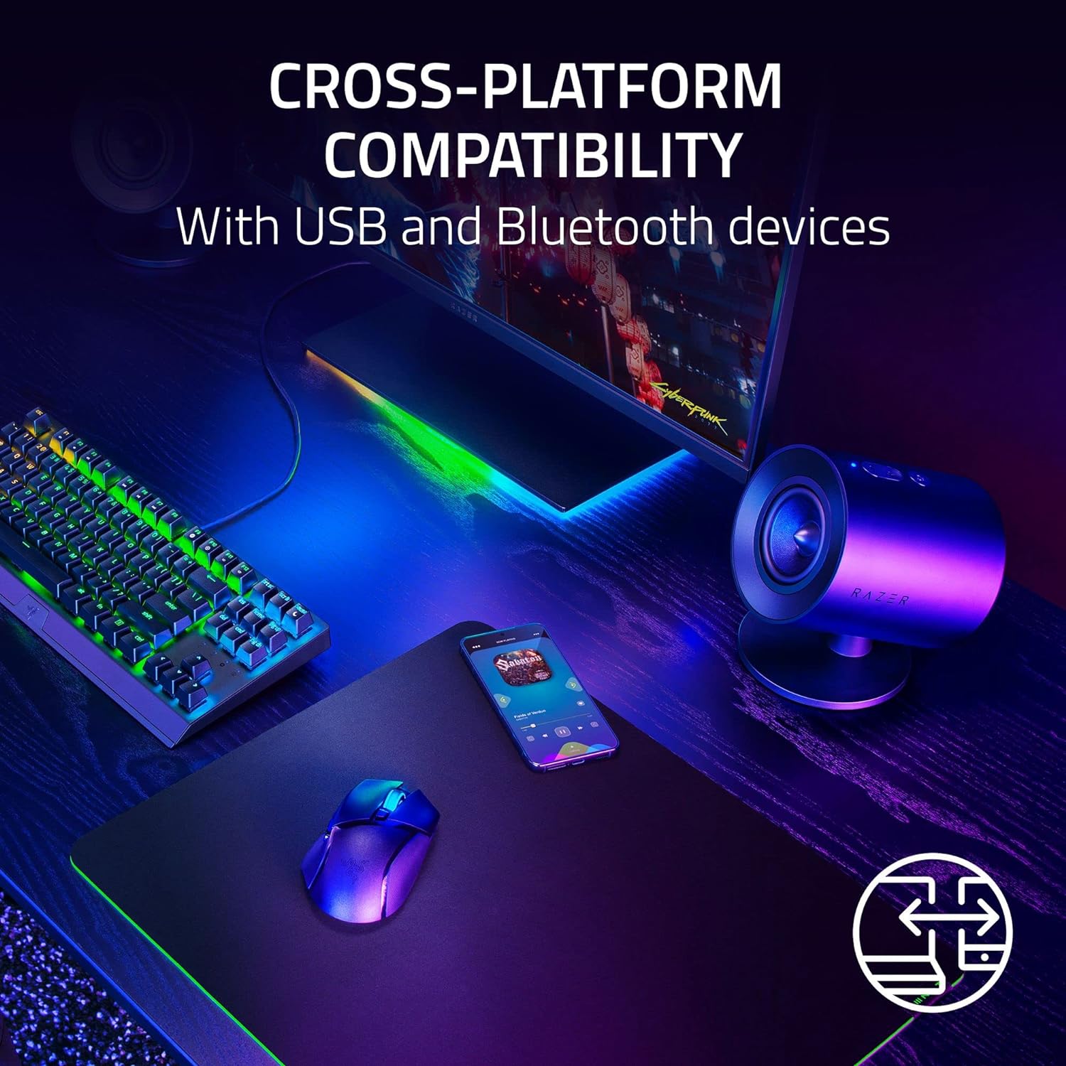 Loa Razer Nommo V2 X - 2.0 PC Gaming Speakers (Hàng chính hãng)_RZ05-04760100-R3G1