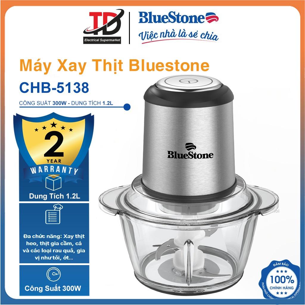 Máy Xay Thịt Bluestone 1.2Lit CHB-5138, 300W-Cối Thủy Tinh , Hàng Chính Hãng