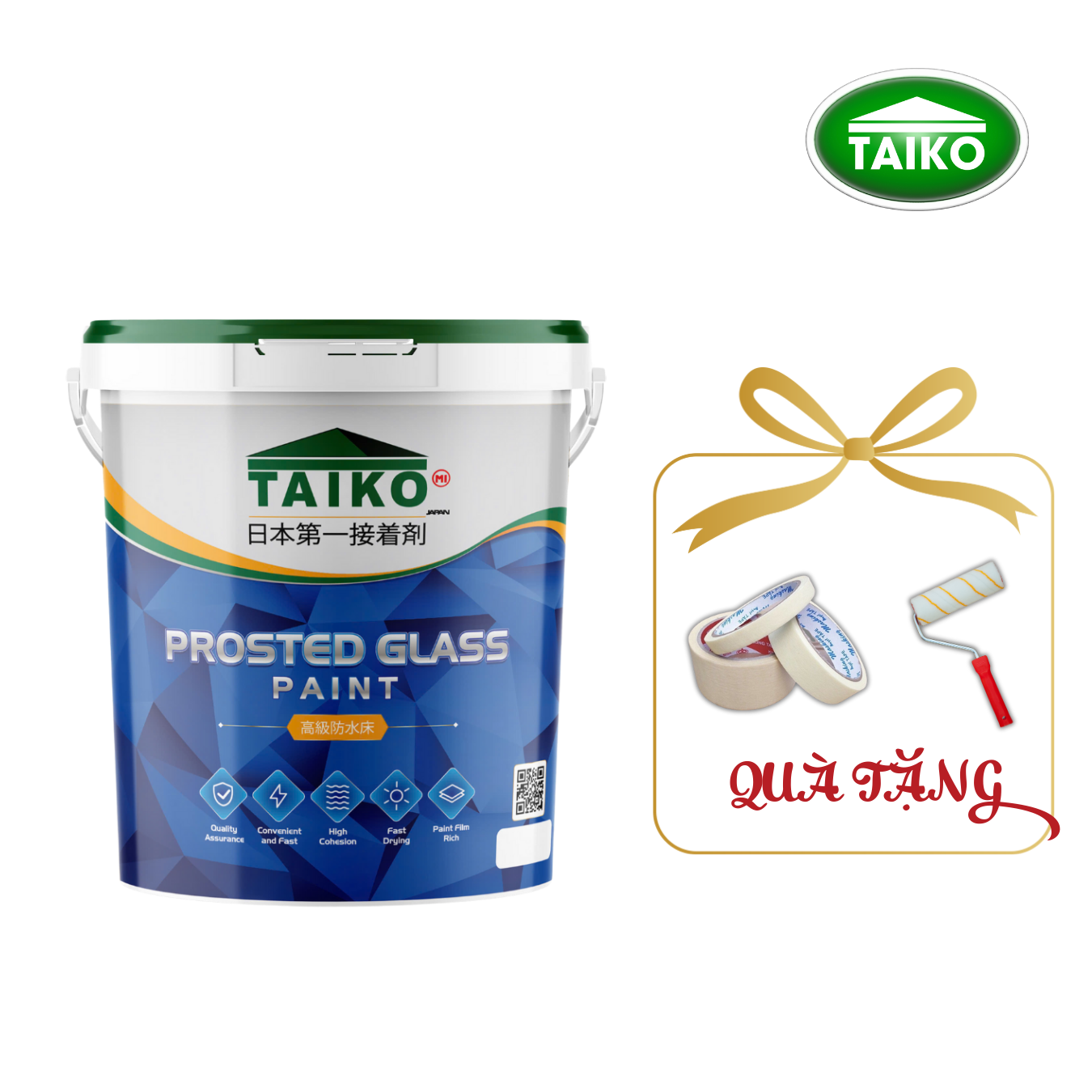 0.5 Kg Keo Sơn Mờ Kính Chống Nhìn Trộm TAIKOMI, Keo Sơn Bóng Mờ Kính Văn Phòng, Mờ Kính Cửa Sổ, Nhà Tắm, Phòng Ngủ