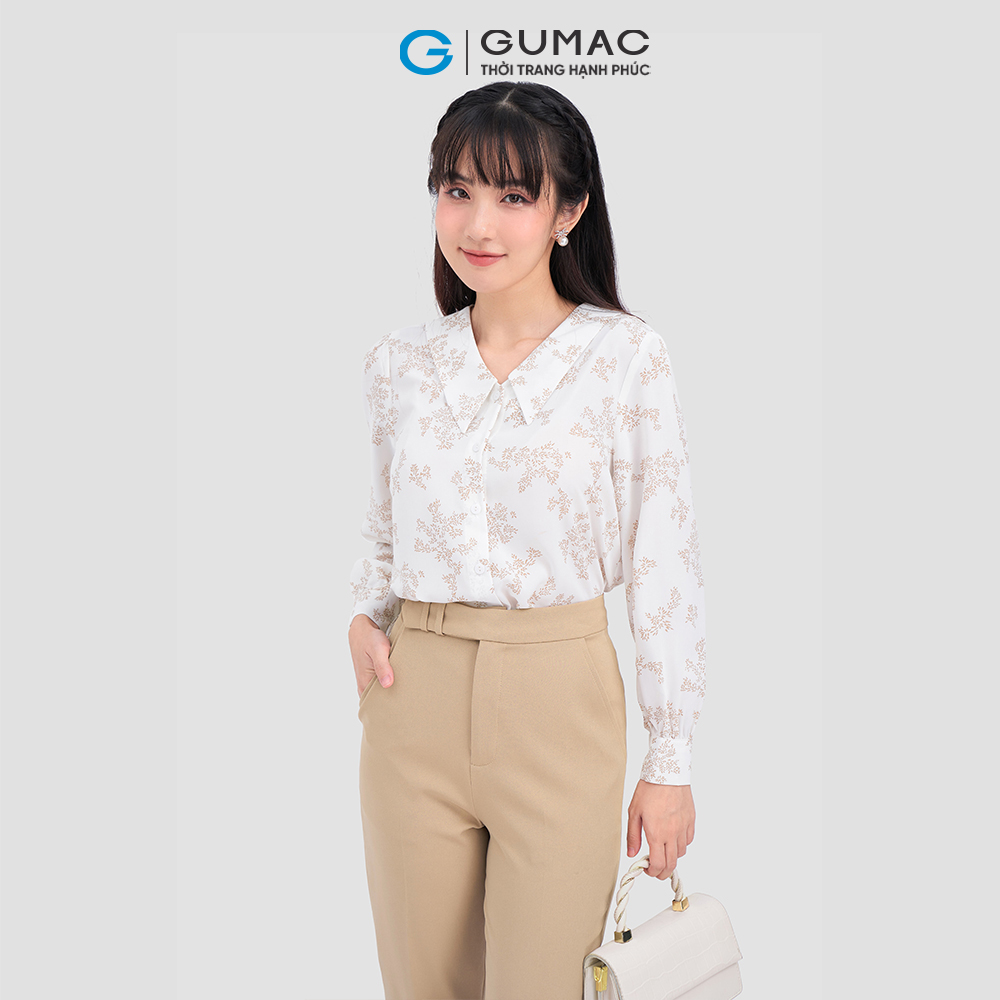 Áo cổ V GUMAC LA1204 bâu nhọn thanh lịch