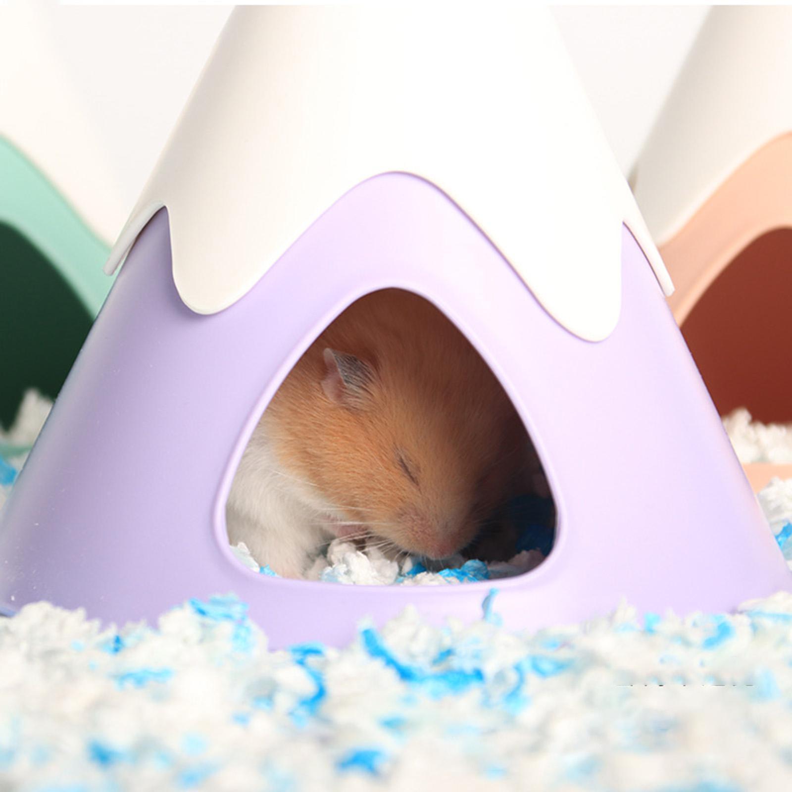 Mini Hamsters House Tent Cave Pet Hideout Hut for Hedgehog Small Animal Squirrel
