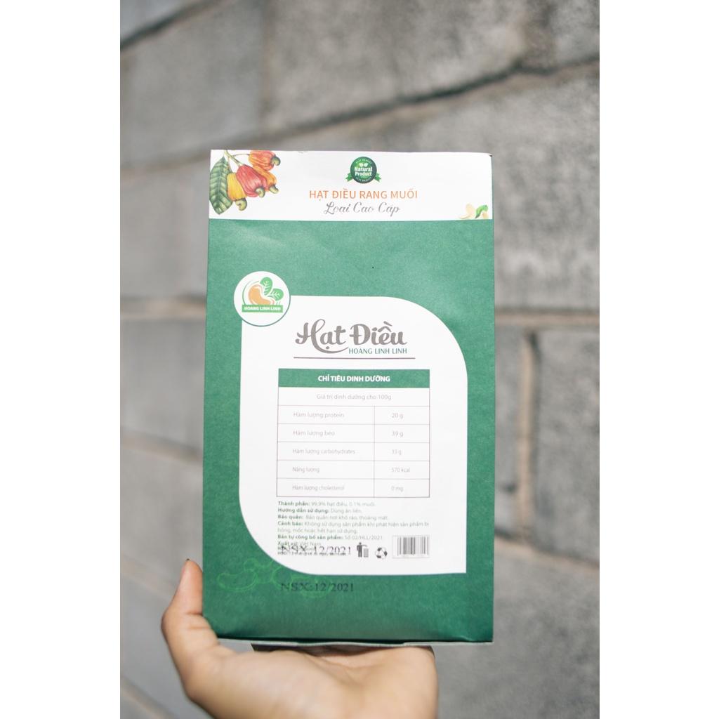 Túi giấy 100g - 200g - Hạt điều A Cồ size to nhất Hoàng Linh Linh thơm ngon giòn béo, rang mới hàng ngày