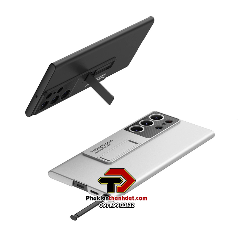 Ốp lưng dành cho SamSung Galaxy S23 Ultra chính hãng LIKGUS có chân chống, chống bám vân tay - Hàng chính hãng