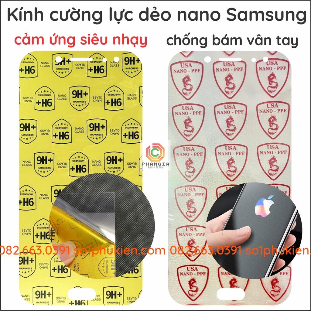 Cường Lực Dẻo Nano cho Samsung A9 2018 / A7 2018 / A6 / A6Plus / J7pro/ J7 prime / J6Plus / J4Plus / J4 chống vỡ