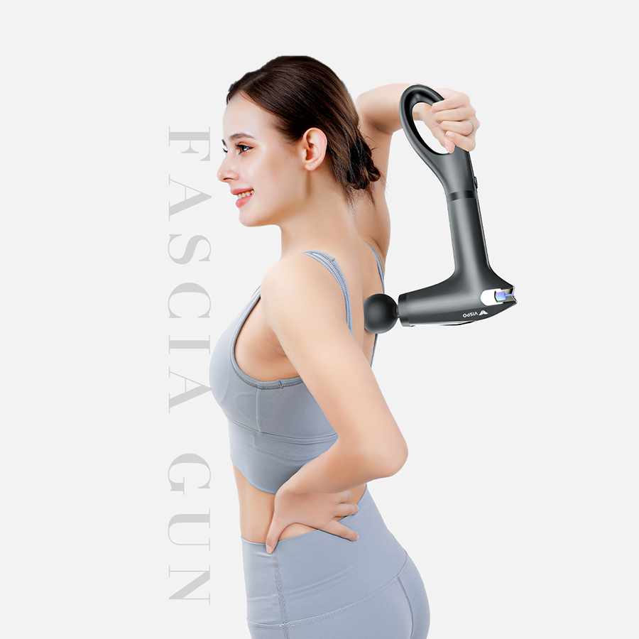 Máy Massage Cầm Tay Vispo VP-S23 - 8 Cấp Độ Massage Với Tay Cầm Cán Dài, Phù Hợp Cho Người Tập Gym, Giãn Cơ Hiệu quả - Máy Massage Toàn Thân