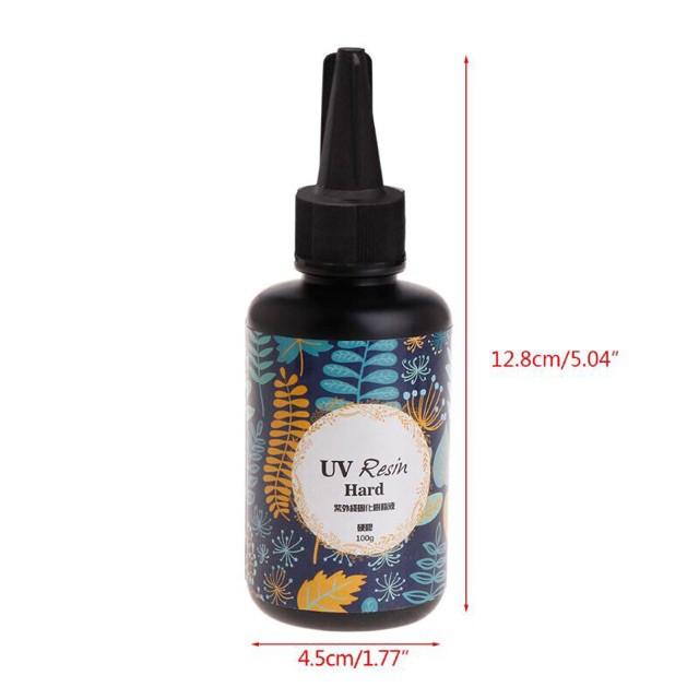 Keo UV Resin 100G Trong Suốt (Cứng) Làm Đồ Handmade, Trang Sức DIY - Trường Thịnh Sài Gòn