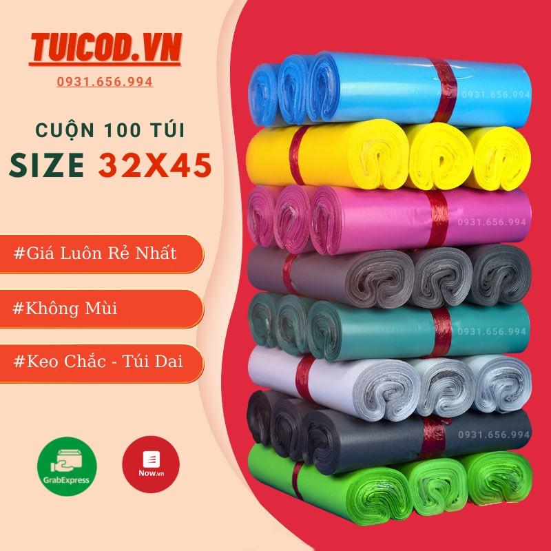 Tuiniemphong 100 Túi Đóng Hàng 32x45 cm, Túi Niêm Phong Tự Dính Cao Cấp 32x45 cm