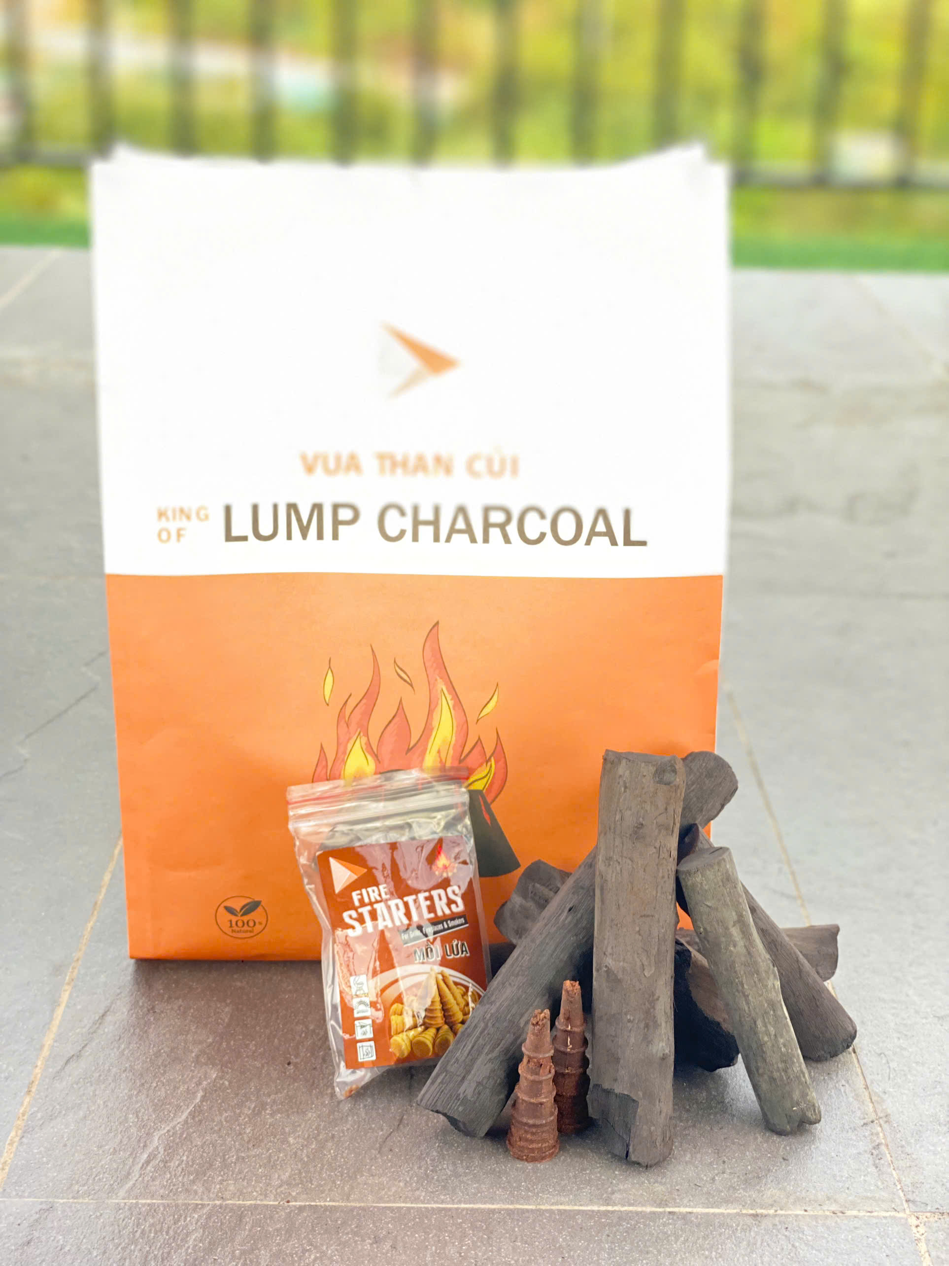 Vua than củi túi 1kg