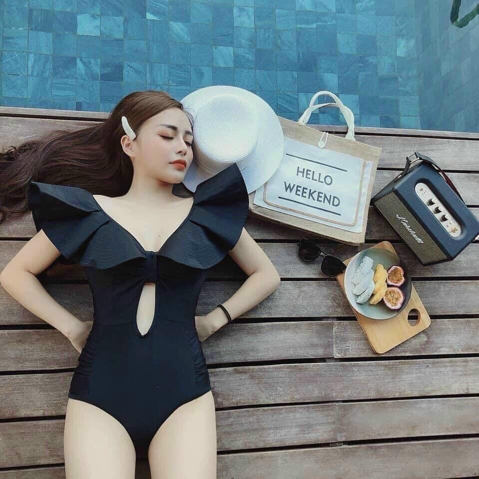 Bikini # Đồ Bơi Đi Biển Nữ Liền Thân Cánh Tiên Khoét Bụng Siêu Phẩm LT-067