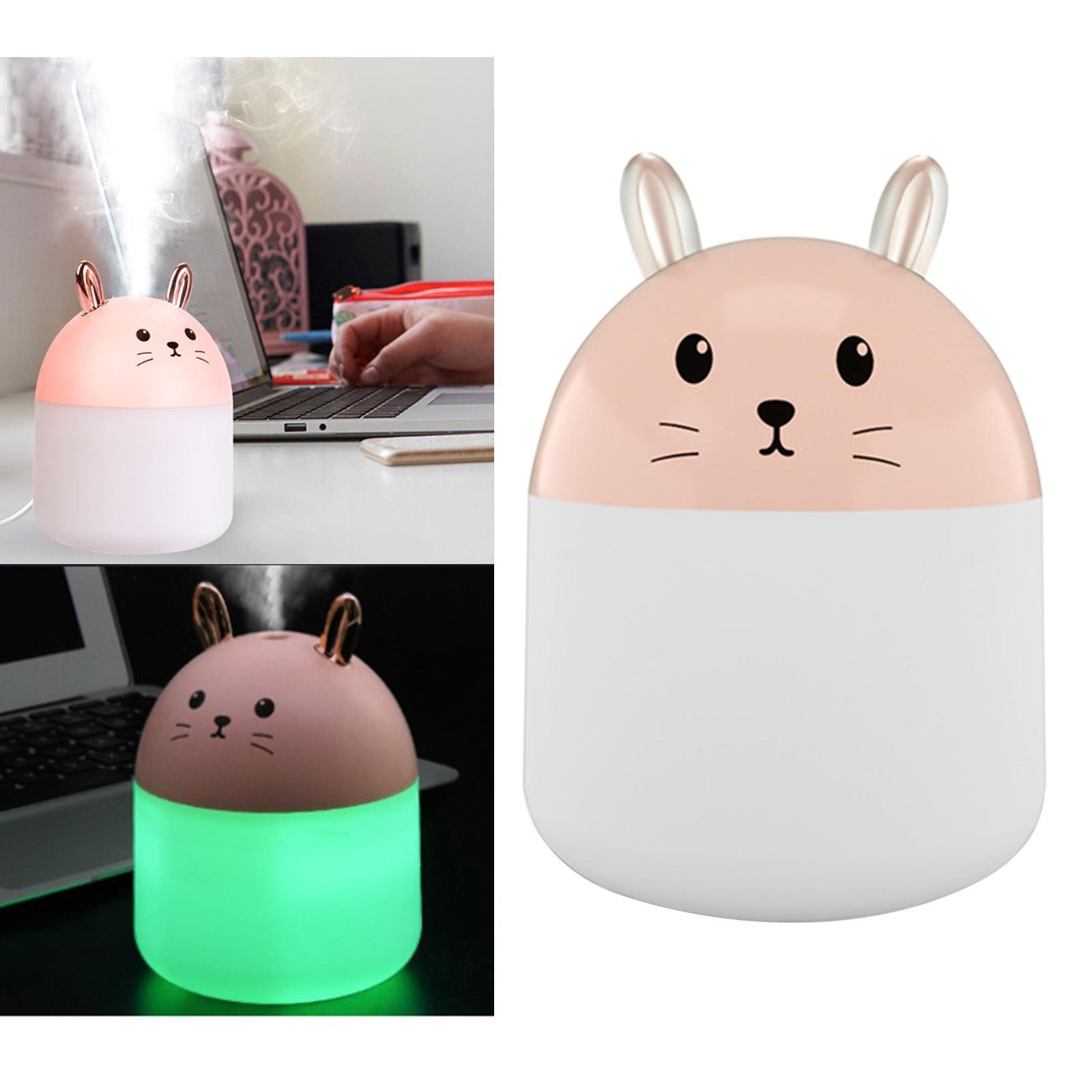 Cute Rabbit Wireless Humidifier Micro USB W/ 250ml Water Tank for Tabletop