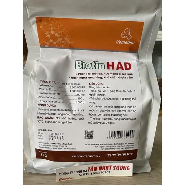 Gói Biotin VMD Thuận Phương 1kg bổ sung kẽm và vitamin cho da và móng trên gia cầm
