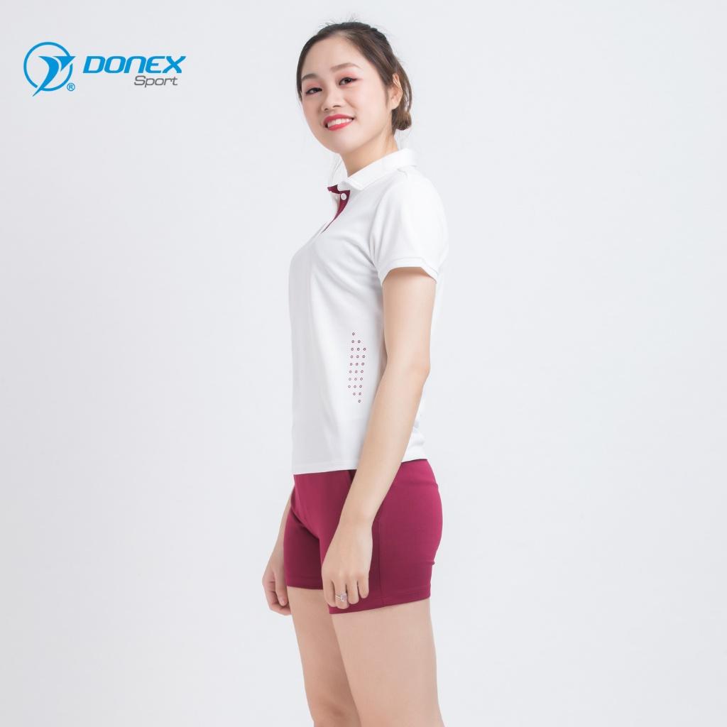 Áo Thể Thao Nữ Cộc Tay DONEXPRO Form Regular-fit, Vừa Vặn Tôn Dáng, Thiết Kế Đơn Giản Năng Động AC-3368