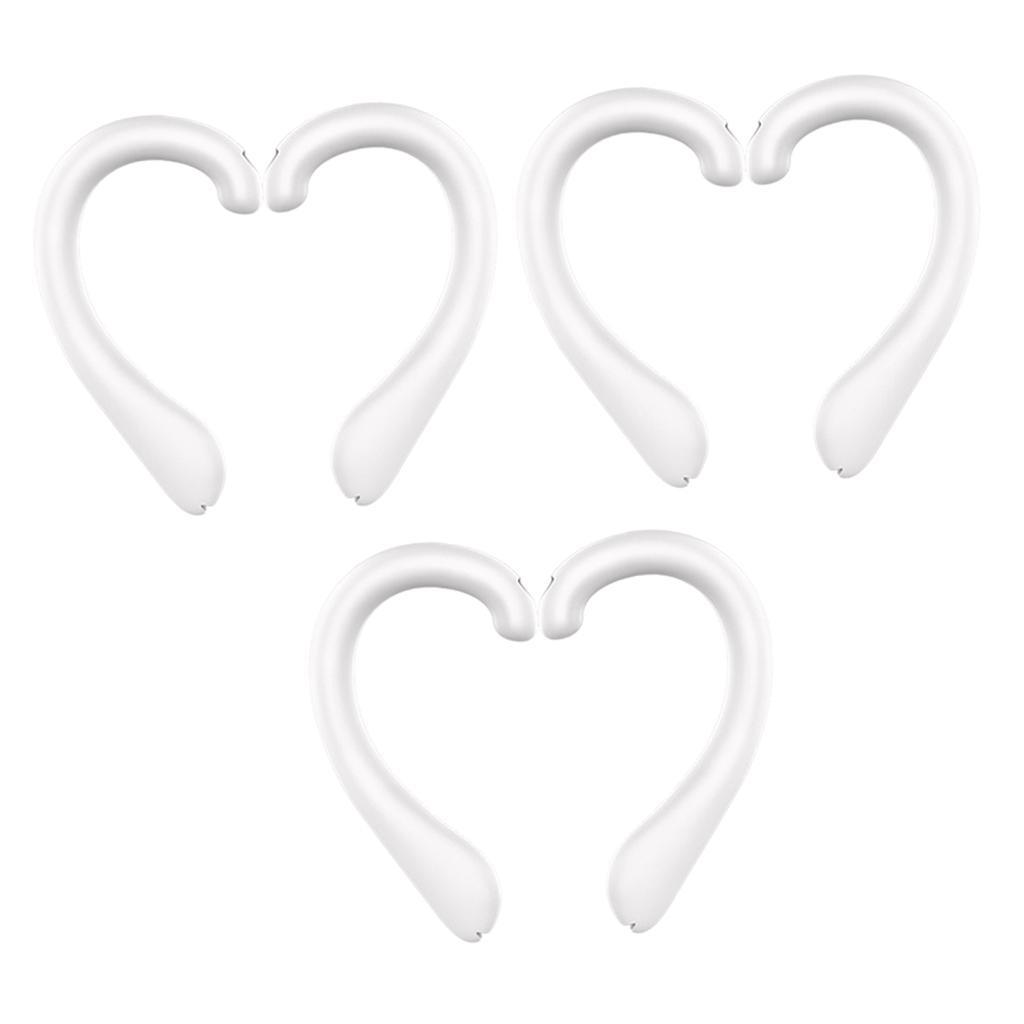 3pairs   Ear Hook White