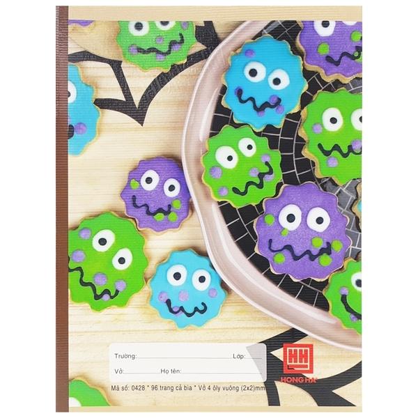Combo 5 Vở Học Sinh Class Monster - 4 Ô Ly 96 Trang ĐL 80g/m2 - Hồng Hà 0428 (Mẫu Màu Giao Ngẫu Nhiên)