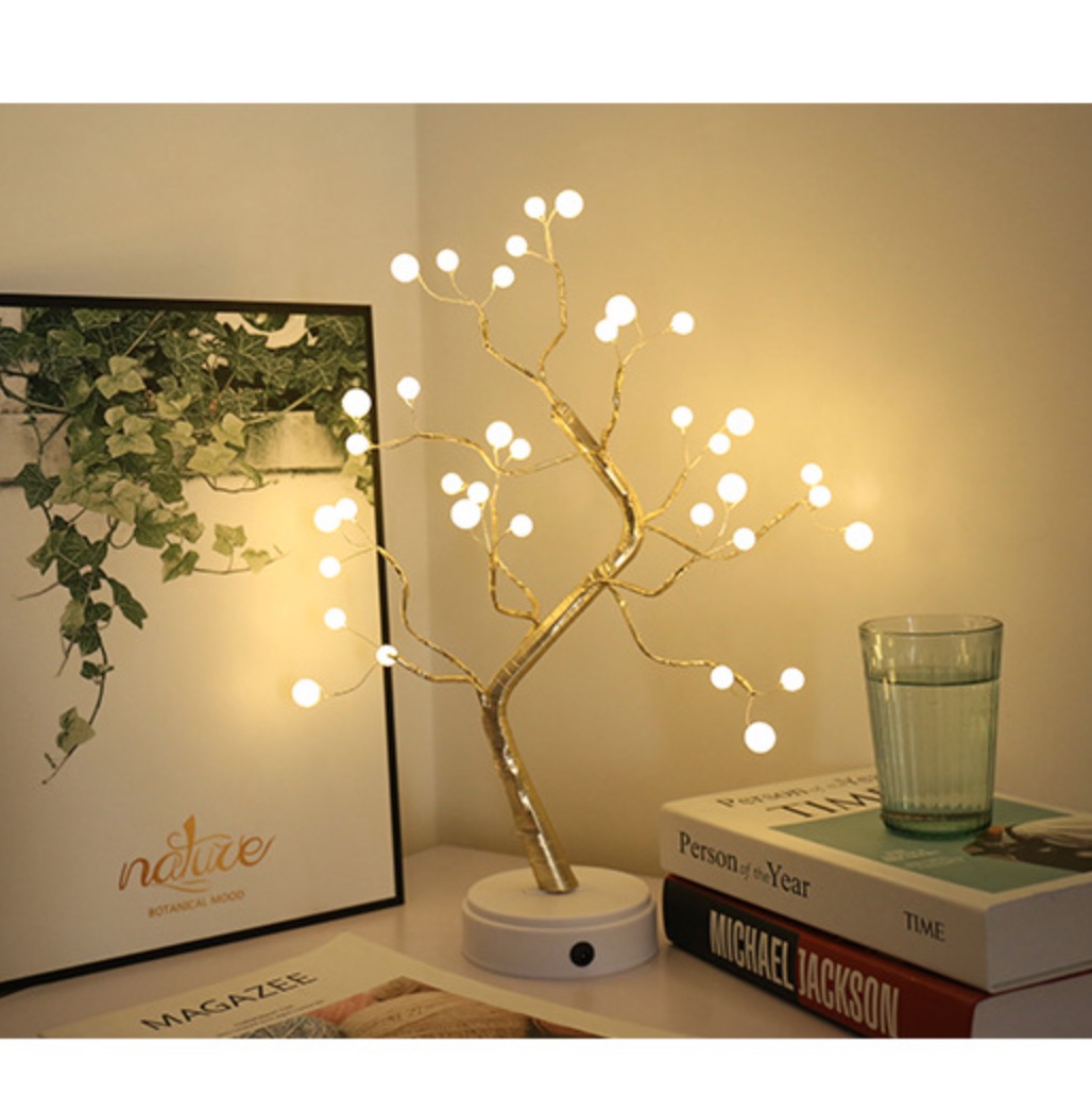 Đèn bàn trang trí giáng sinh ngọc trai