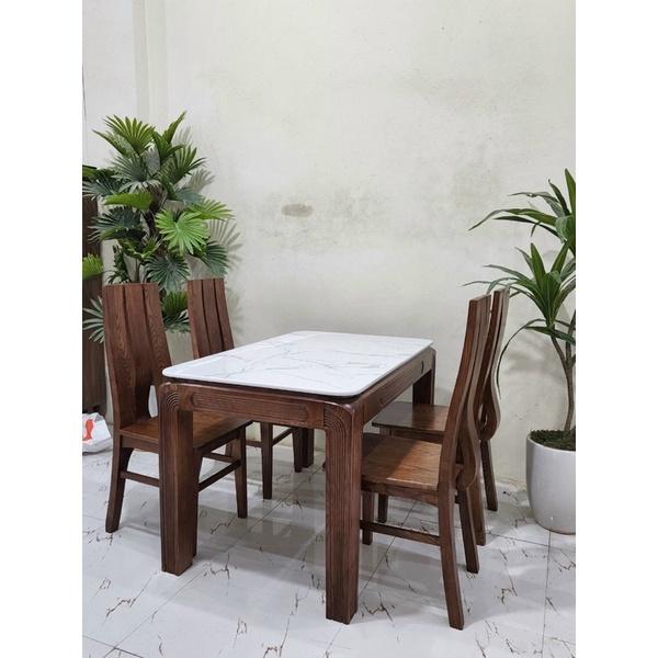 Bàn Ăn Gỗ Sồi Hiện Đại