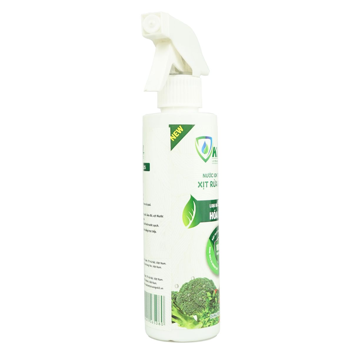 Nước xịt rửa rau củ quả Vkill 250ml Khử trùng khử khuẩn nhanh với ion từ tường mang lại bữa cơm sạch và lành mạnh