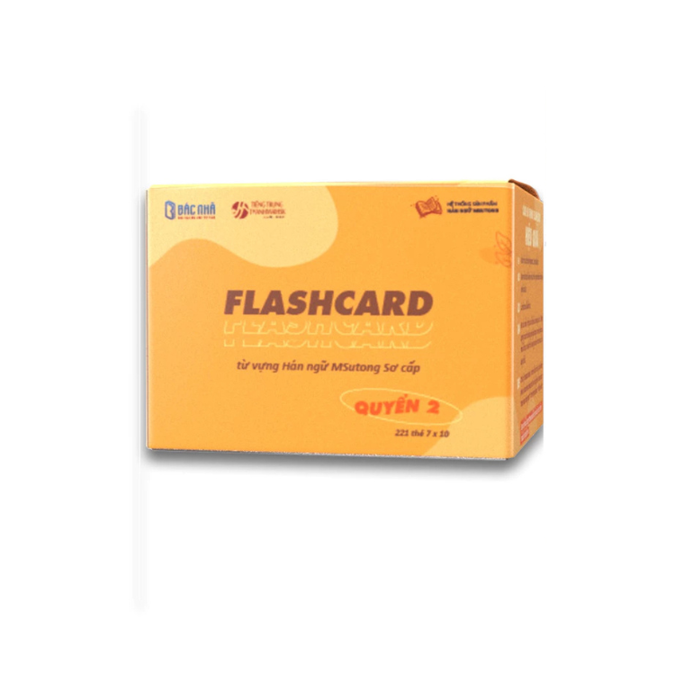 Thẻ học từ vựng Flashcard tiếng Trung Bác Nhã quyển 2 - Nhiều tác giả - NHÀ XUẤT BẢN Đại học Quốc Gia Hà Nội - Bác Nhã