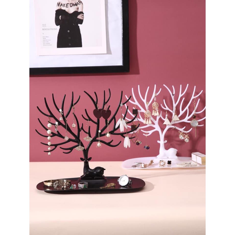 Cây treo trang sức nhiều nhánh trang trí decor độc đáo tặng kèm 1 dây cột tóc hoa mặt trời- màu sắc giao ngẫu nhiên