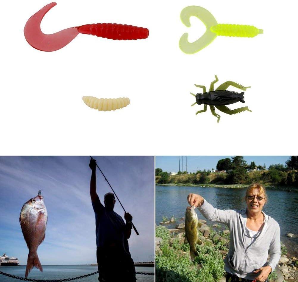 Bộ Mồi Câu Cá 120 Cái - Spinnerbaits,Plastic Worms,Minnow,Popper, Lures,Soft Fishing Jigs Fishing Hooks-Bộ Mồi Câu Cá Di Động Có Hộp
